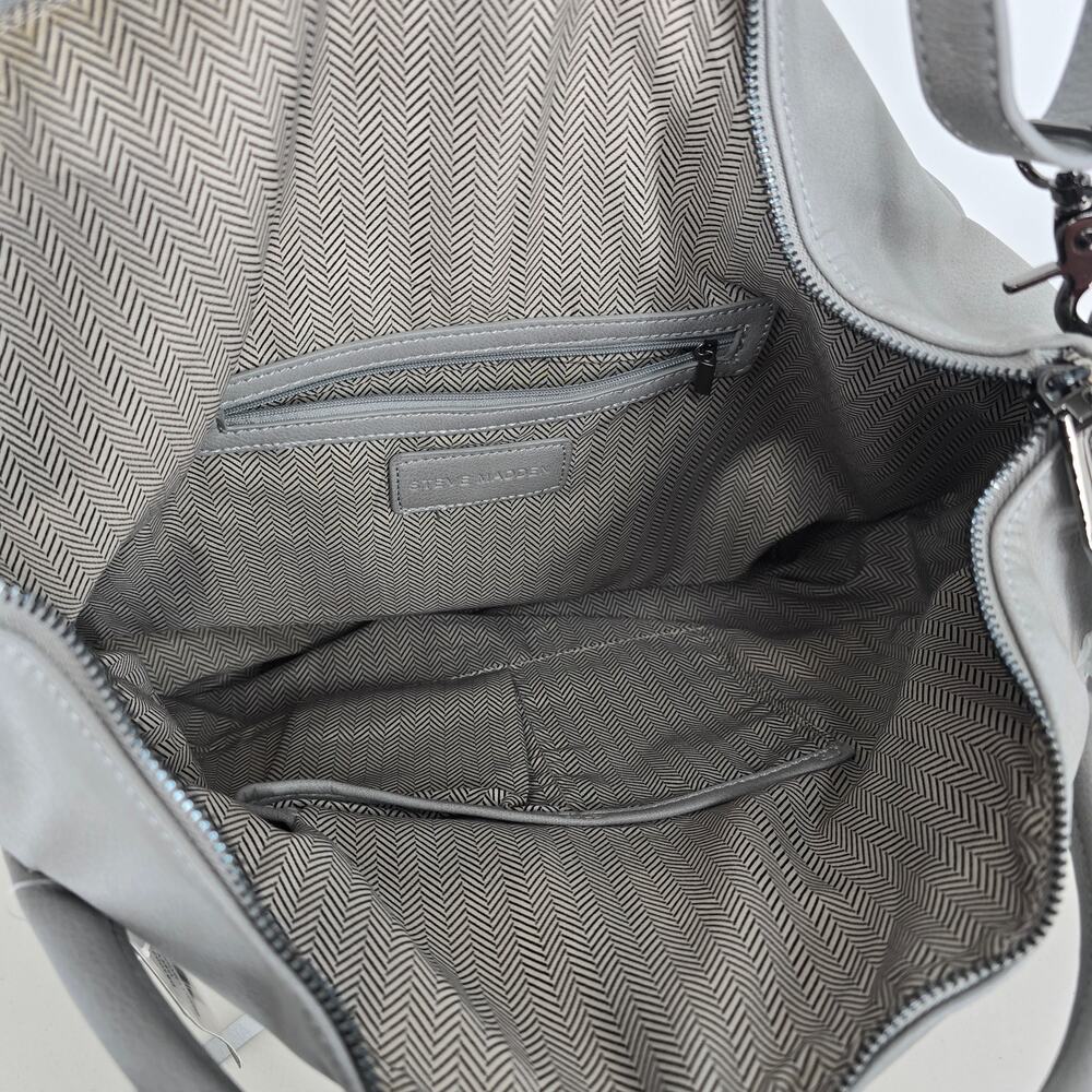 Steve Madden BMarley Grey Slouchy Purse NWT - Picture 8 of 13